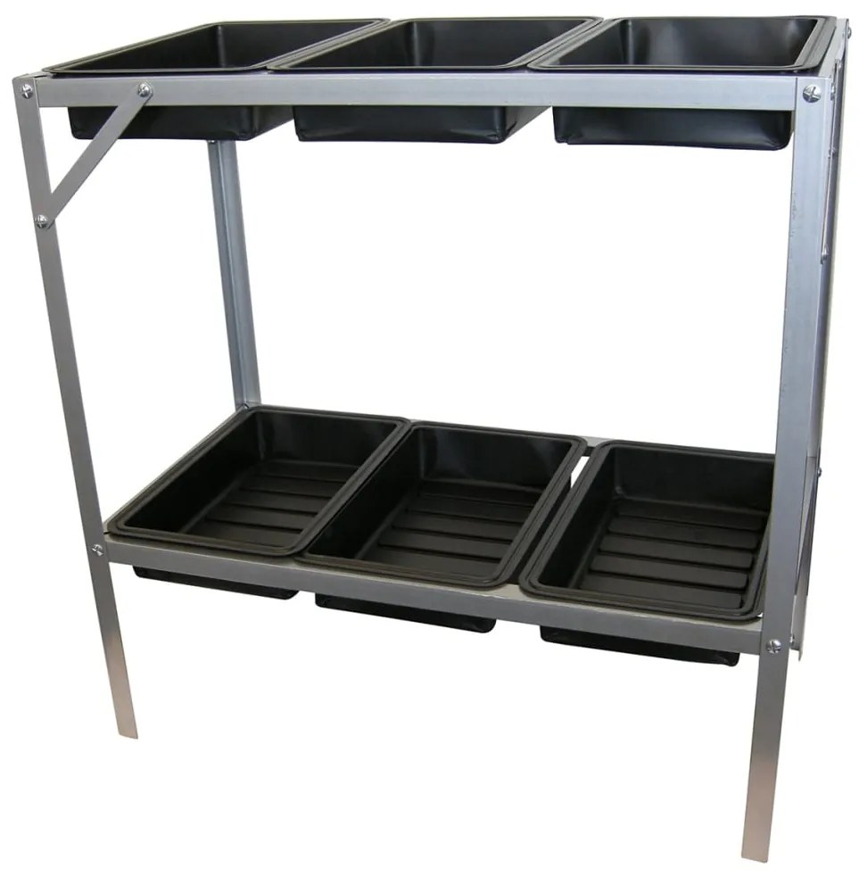 403677 Nature Mesa de cultivo 77 x 40 x 77 cm aço galvanizado