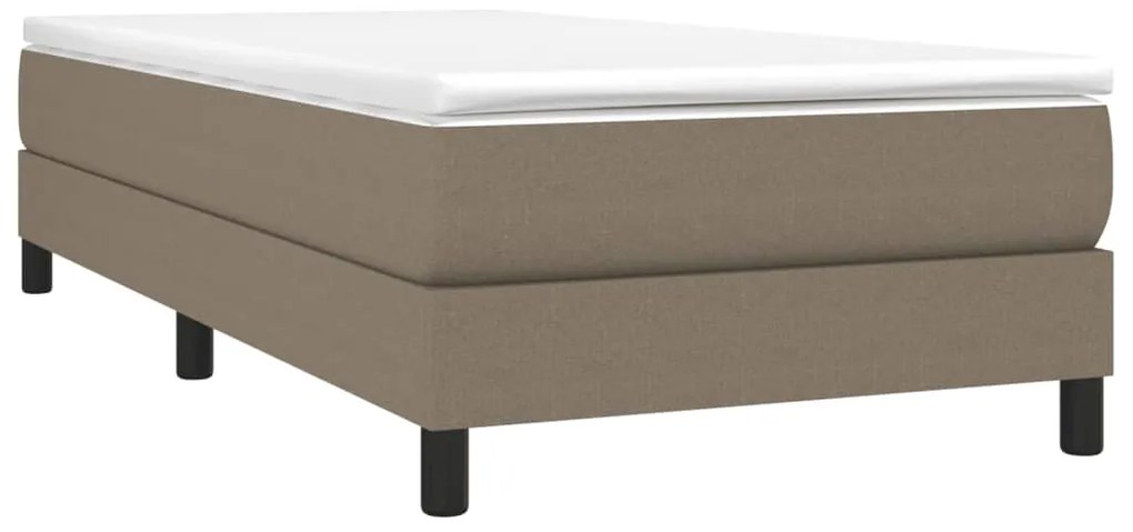 Estrutura de cama sem colchão 80x200 cm tecido cinzento