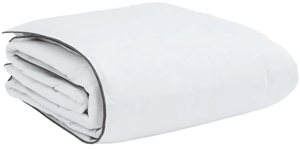Edredom de Inverno Branco 260 x 220 cm Poliéster pêssego 105gsm