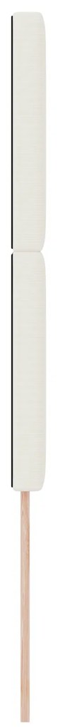 Cabeceira vidaXL Design Simples Creme 90 cm Tecido Corduroy