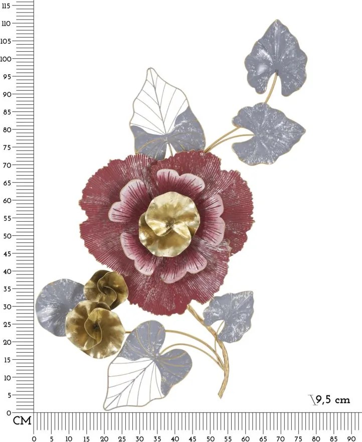 PAINEL DE PAREDE DE FERRO LOVI 61,6X9,5X111,8 CM MULTICOLORIDO