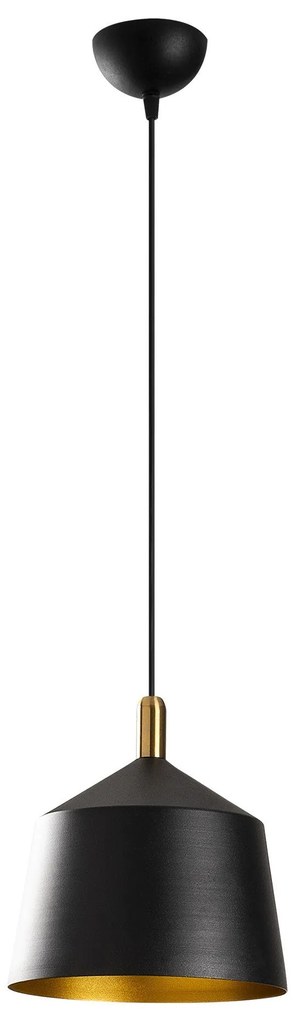 Candeeiro Chandelier Saglam – Preto/Dourado/Antigo – 25x124 cm