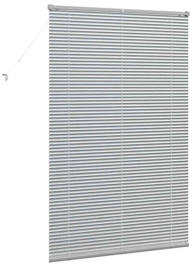 Persiana de Janela com cortinas Outros Manual Prata 120 x 175 cm Alumí