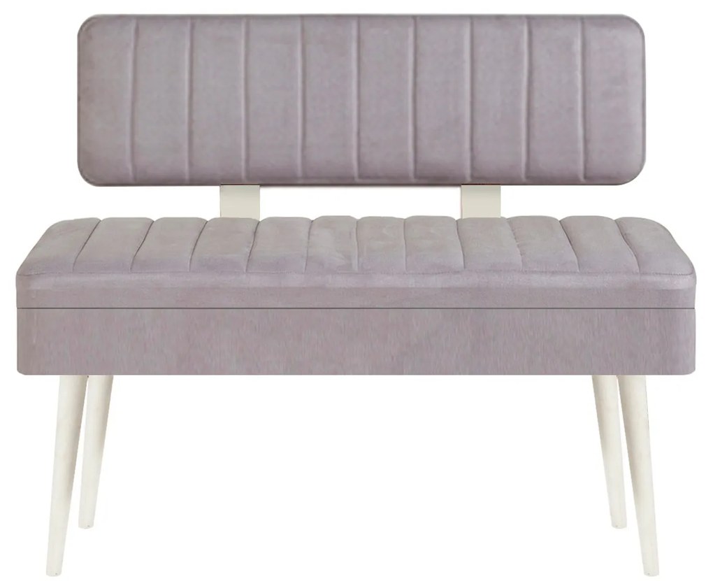 Bank Vina – Branco e Cinzento – 110x82,5x40 cm