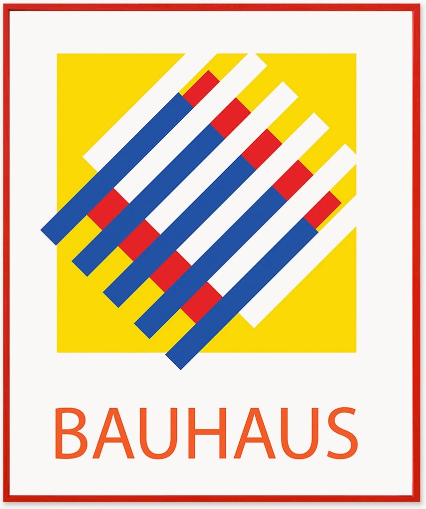 Impressão digital emoldurada Bauhaus Grill