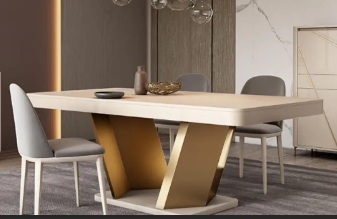 Mesa Toronto 01 (Extensiva| 200+50x100cm | Lacado | Personalizável