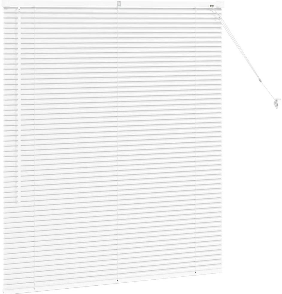 Persiana de Janela com cortinas Outros Manual Branco 80 x 130 cm Alumí