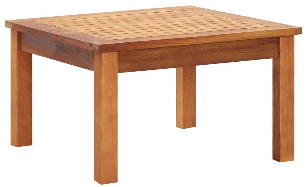 Mesa de centro p/ jardim 60x60x36 cm madeira de acácia maciça
