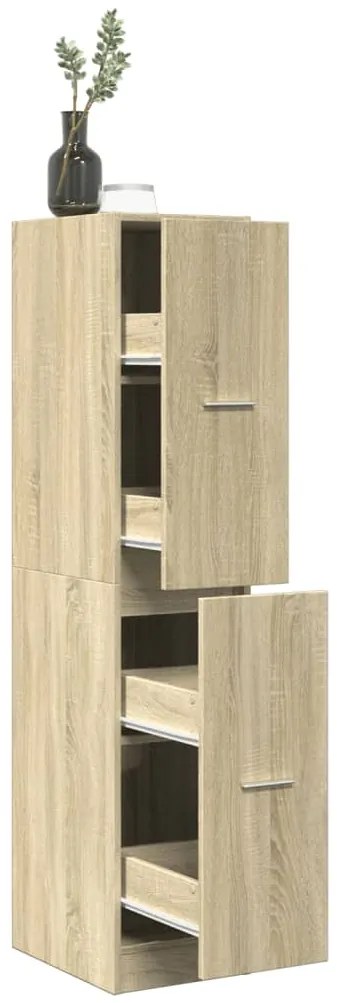 vidaXL Armário de Boticário Carvalho Sonoma 30x41x144,5 cm Madeira Engenheirada
