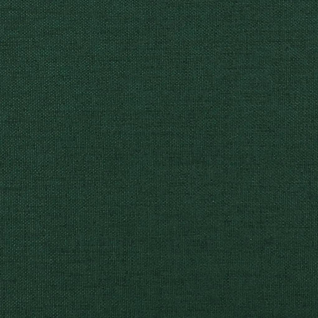 Apoio de pés 45x29,5x35 cm tecido verde-escuro