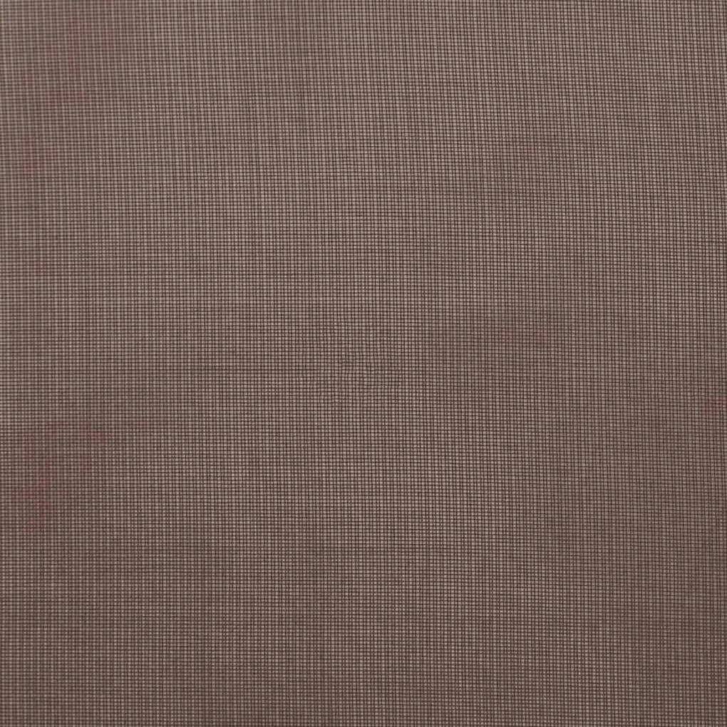Cortinas de voile com ilhós 2 pcs castanho 140x140 cm