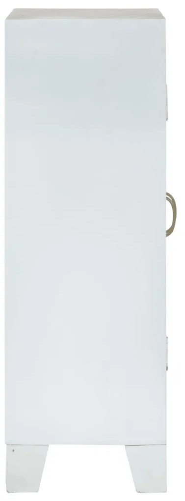 Aparador 55x30x90 cm madeira de acácia maciça branco