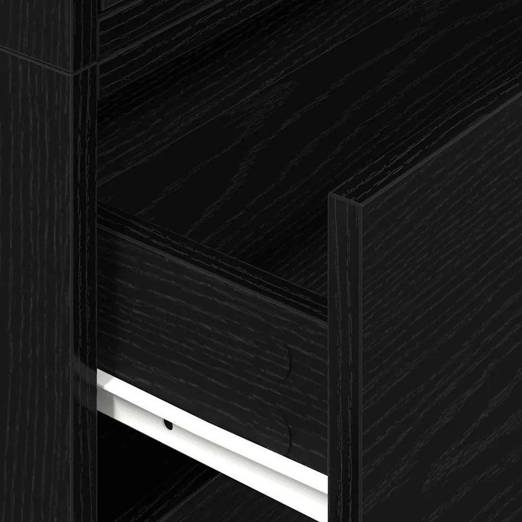 Armários c/ 2 gavetas 2 pcs 60x31x40cm derivados de madeira