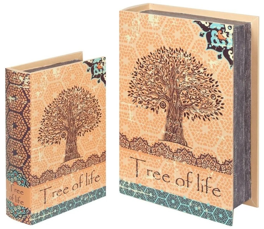 Cestos e Caixas decorativas Signes Grimalt  2U Tree Life Book Boxes