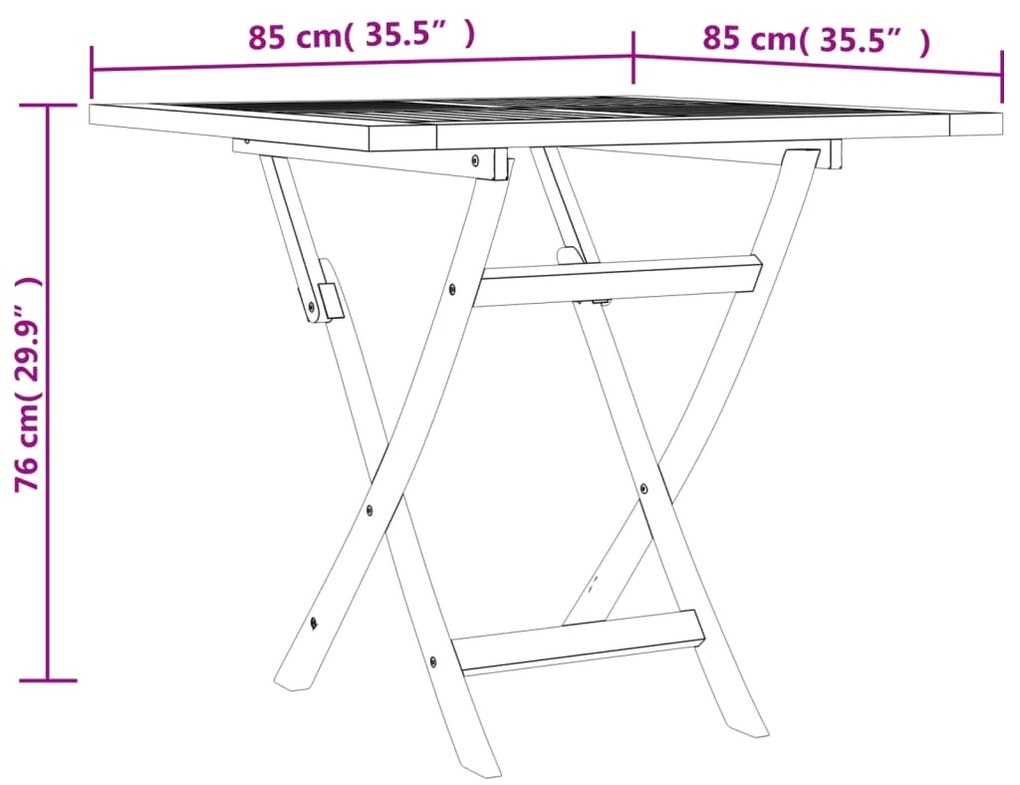 5 pcs conjunto de jantar p/ jardim madeira de teca maciça