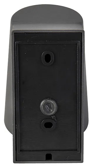 Candeeiro exterior moderno antracite com LED e sensor crepuscular - Uma Moderno