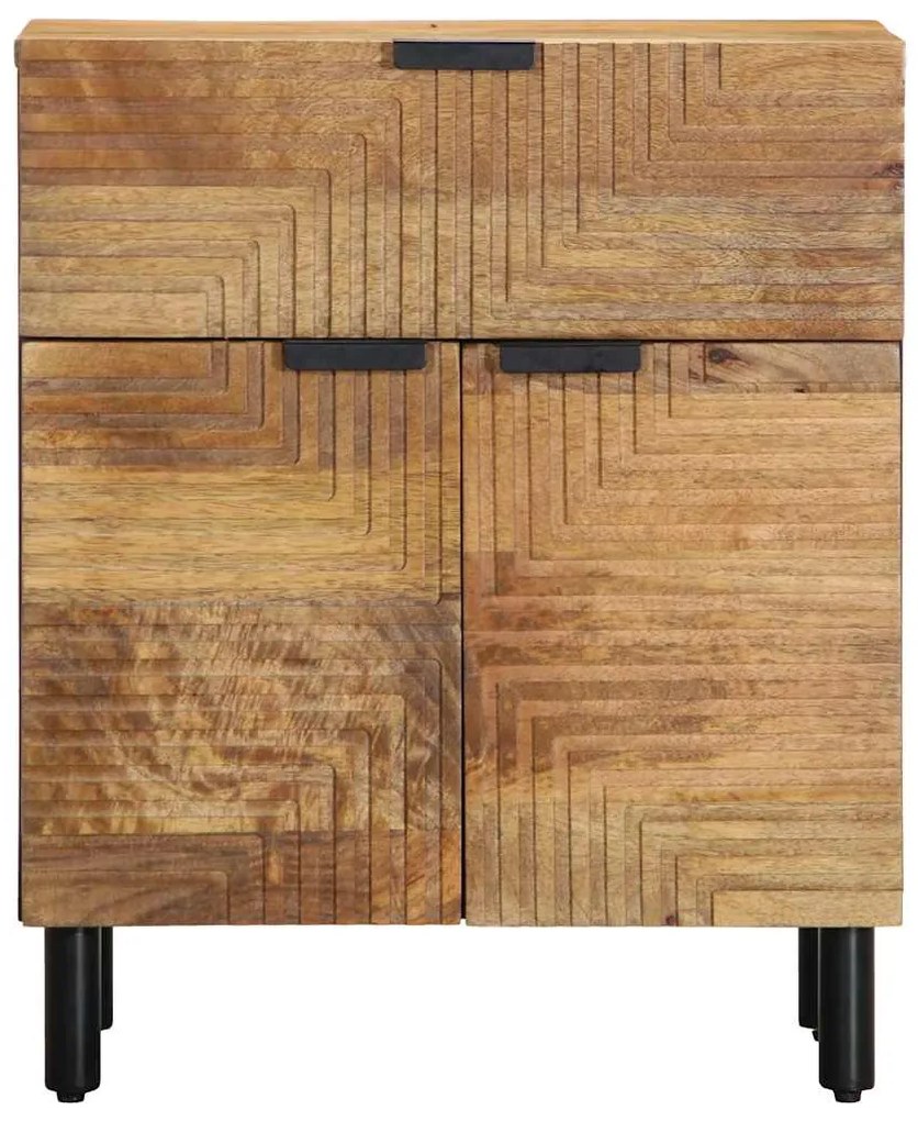 Mesa de cabeceira 50x33x60 cm madeira de mangueira maciça