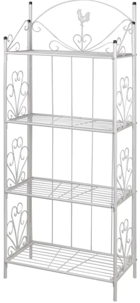 Suporte quadrado para planta / Branco