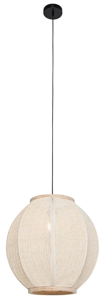 Candeeiro suspenso oriental natural 46 cm - Rob Oriental