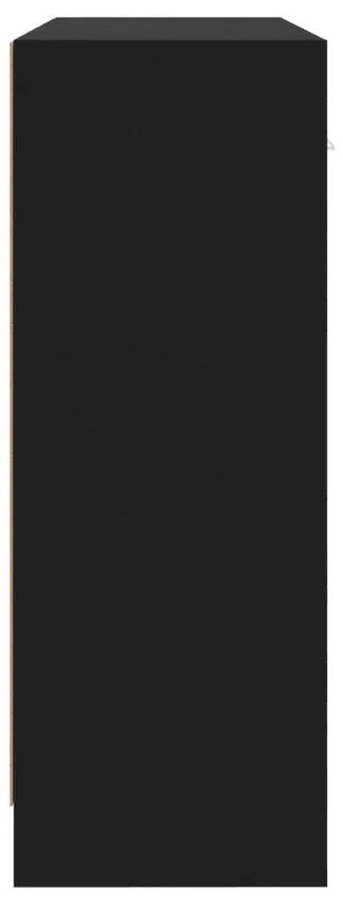 Aparador 91x28x75 cm derivados de madeira preto