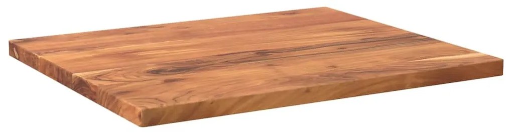 Tampo de mesa retangular 60x50x3,8 cm madeira de acácia maciça