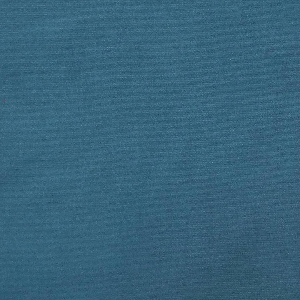 Poltrona Hope - Cor Azul - Em Veludo - Assento, Apóios de Braços e Enc