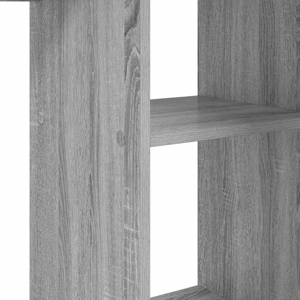 Secretária Cinzenta Cinzento Sonoma MDF Média Armazenagem