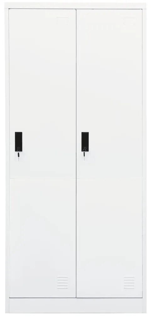 Roupeiro 80x50x180 cm aço branco