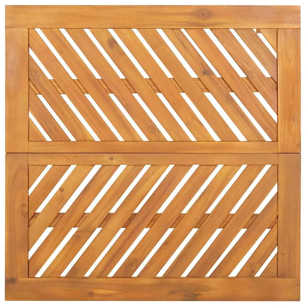 Conjunto de Jantar de Jardim 3 Peças Madeira Sólida Acácia