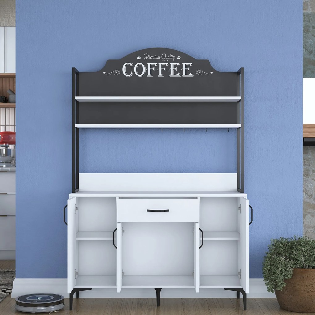 Armário Multiuso JE130 – Branco – 120x183,6x40 cm