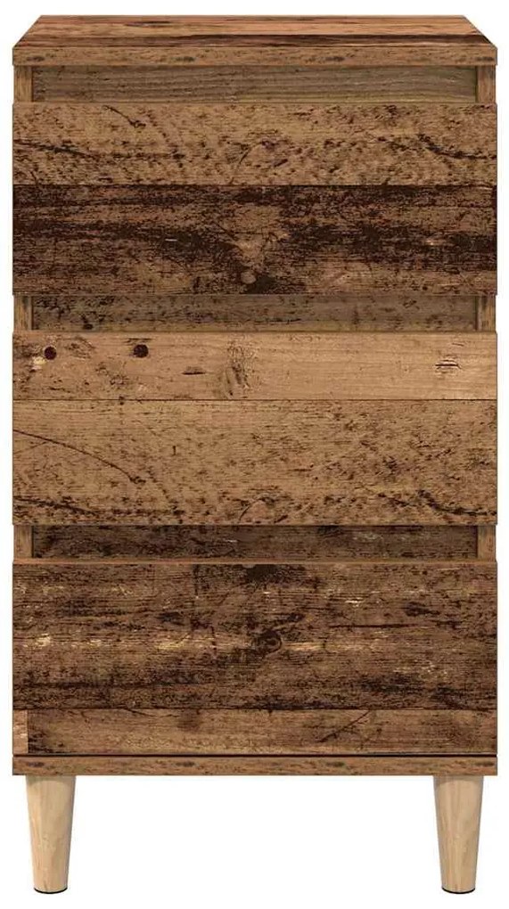 Criado-mudo vidaXL Madeira Velha 40x35x70 cm Madeira Engenharia