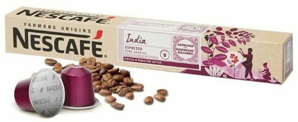 Cápsulas de café FARMERS ORIGINS Nescafé INDIA (10 uds)