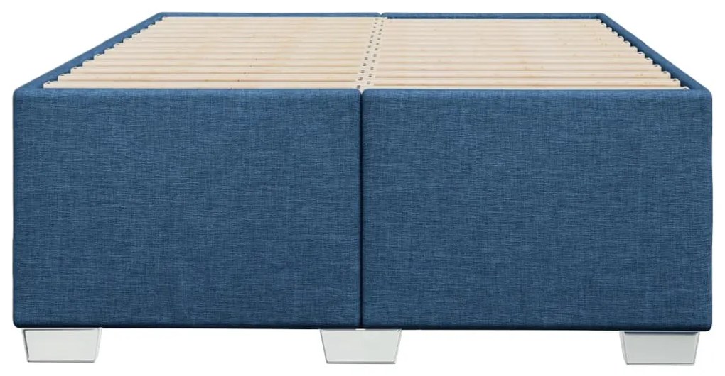 Estrutura de cama sem colchão 120x200 cm tecido azul