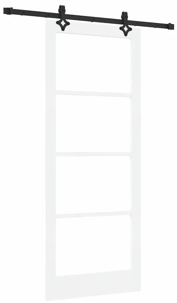 Porta Deslizante vidaXL com Conjunto de Acessórios Branco 86x211 cm Ma