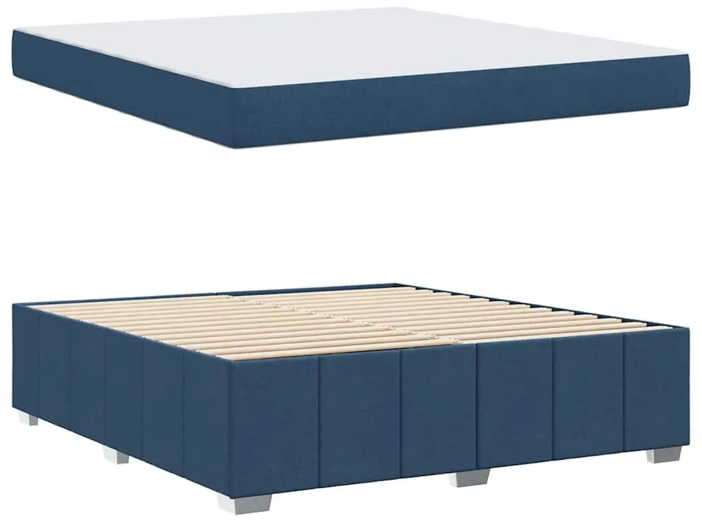 Estrutura da Cama Azul 180 x 200 cm tecido