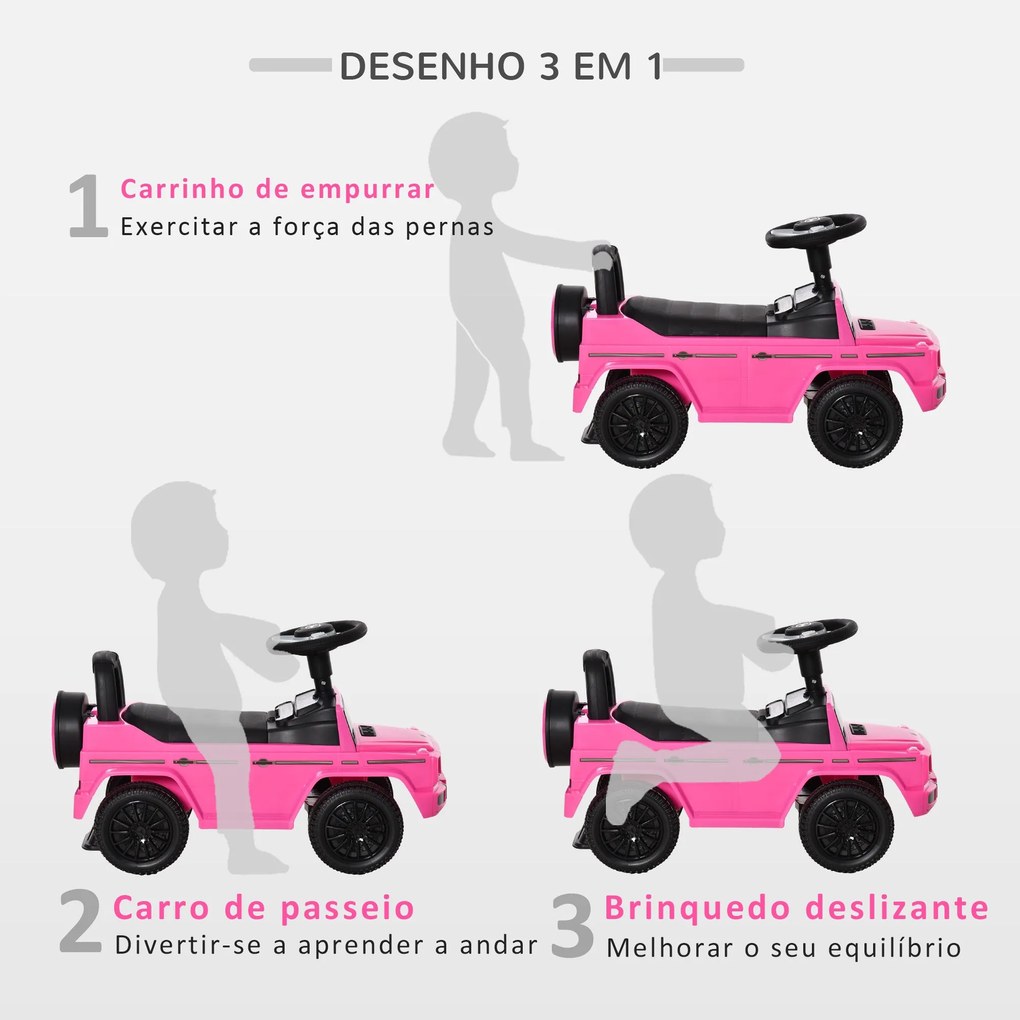 HOMCOM Carro Andador para Bebés de 12 a 36 Meses Carro Andador com Lic