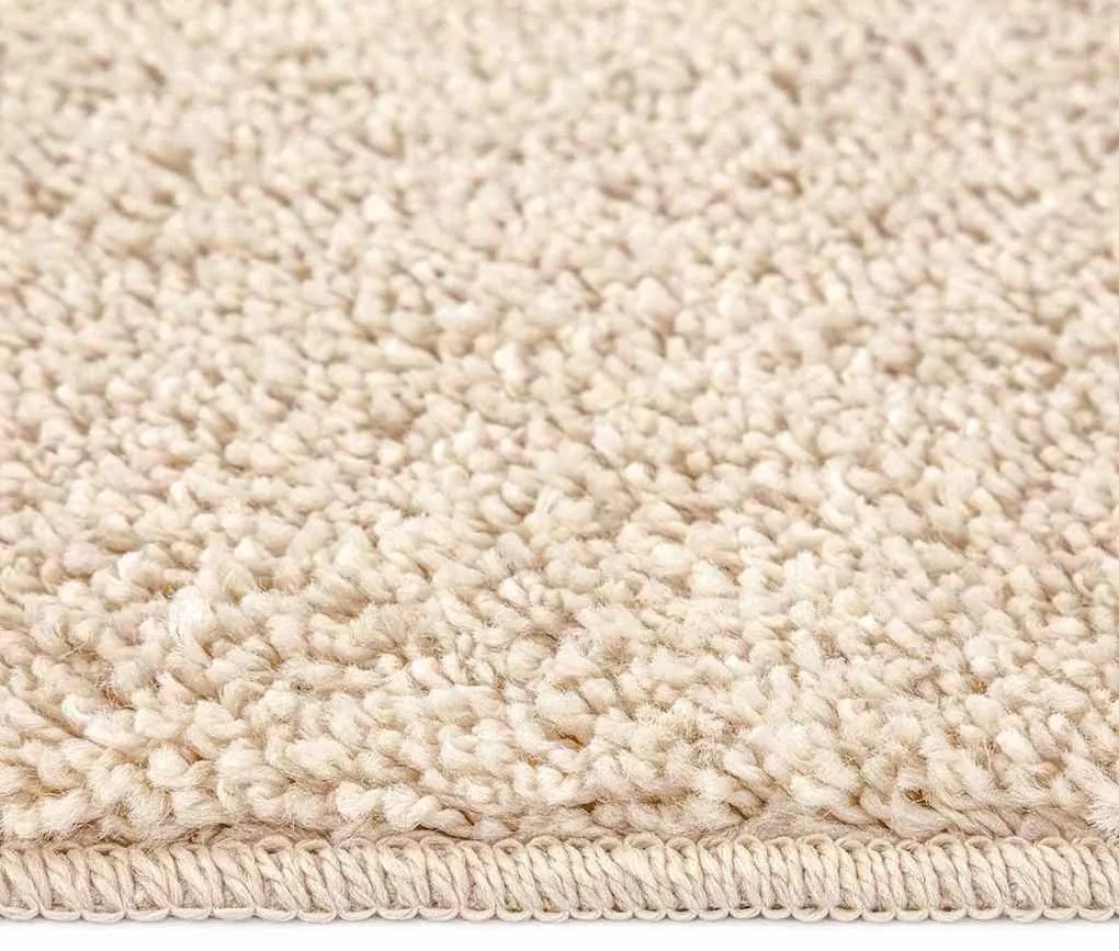 Tapete Shaggy Alto Pile Creme 120x120 cm PP