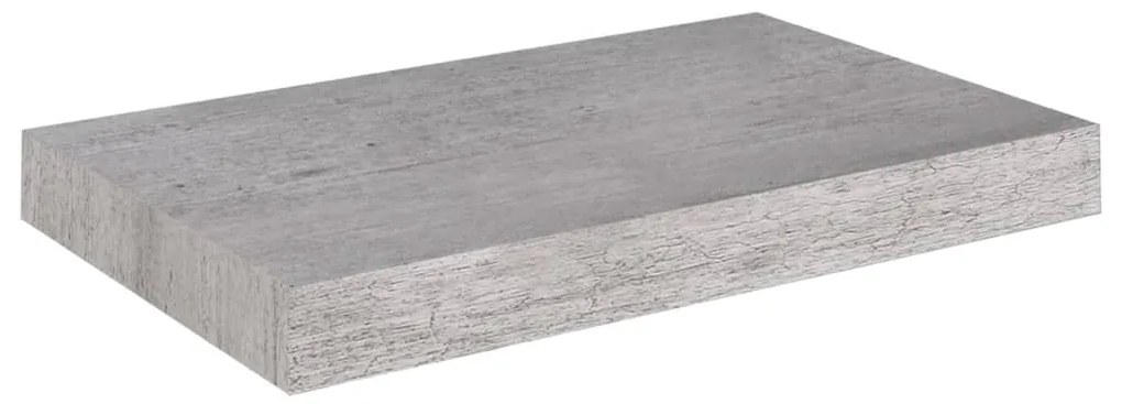 Prateleiras de parede 2 pcs 40x23x3,8 cm MDF cinzento-cimento
