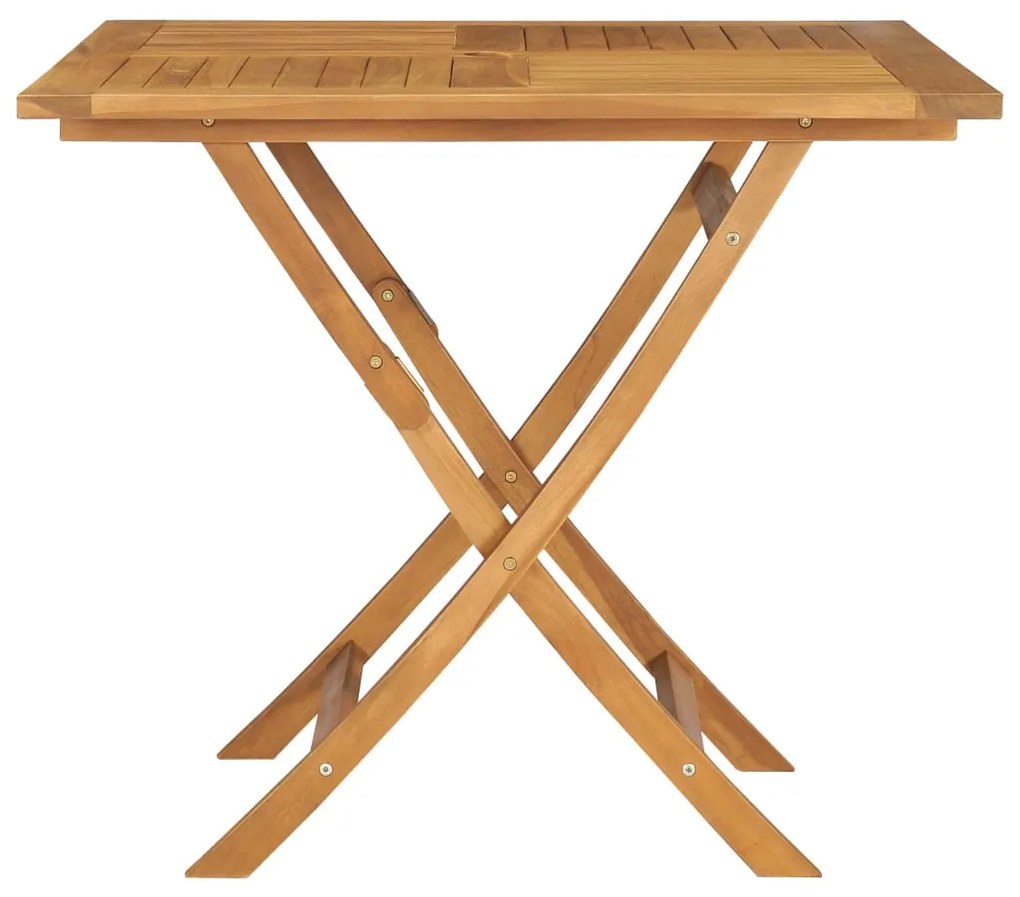 5 pcs conjunto de jantar p/ jardim madeira de teca maciça