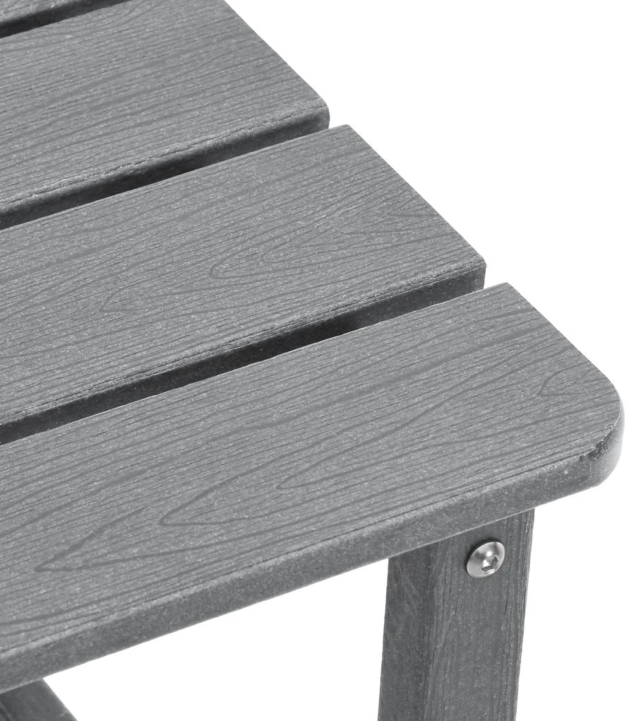 Conjunto de 3 Peças de Lounges de Jardim vidaXL Cinza Claro HDPE