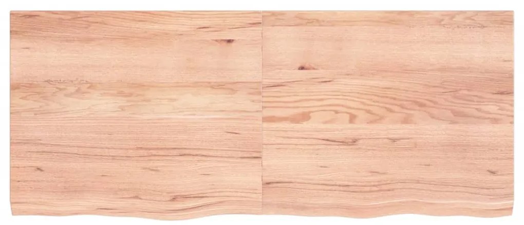 Tampo de mesa 120x50x(2-4) cm carvalho tratado castanho-claro