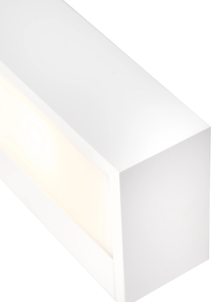Candeeiro de parede design oblongo branco 25 cm - Houx Design