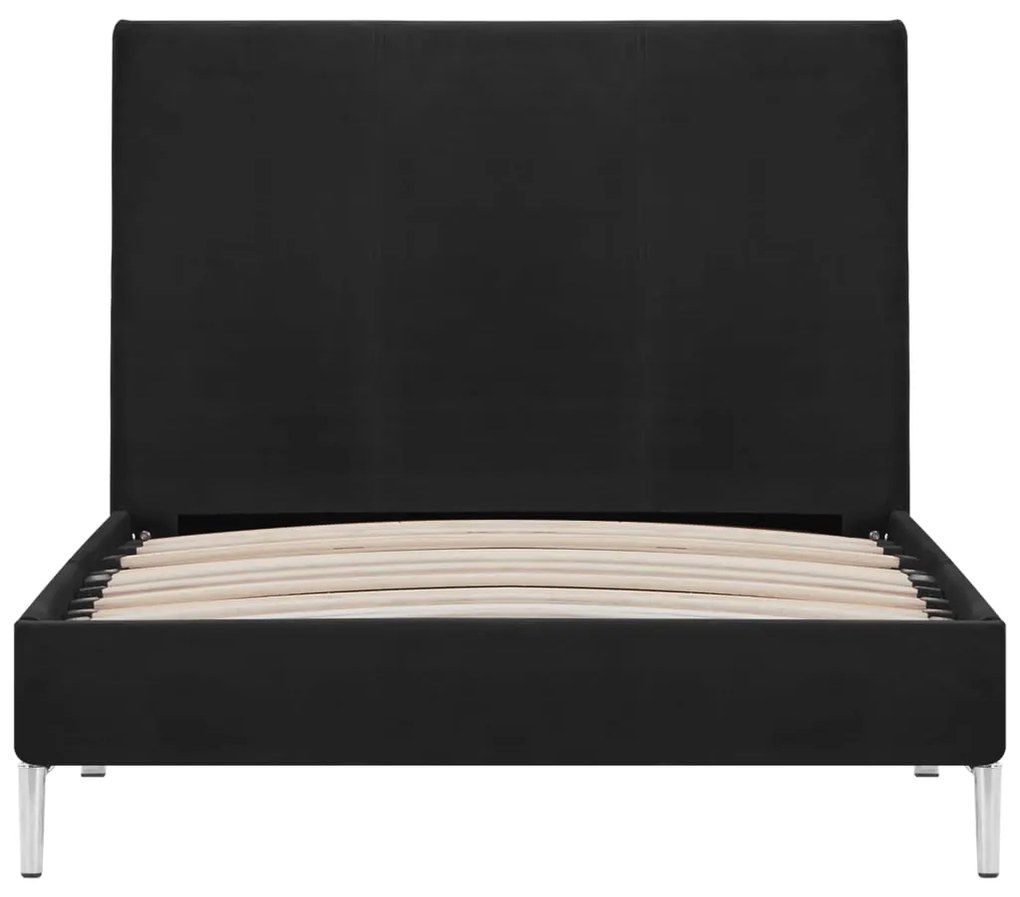 Estrutura de cama 90x200 cm tecido preto