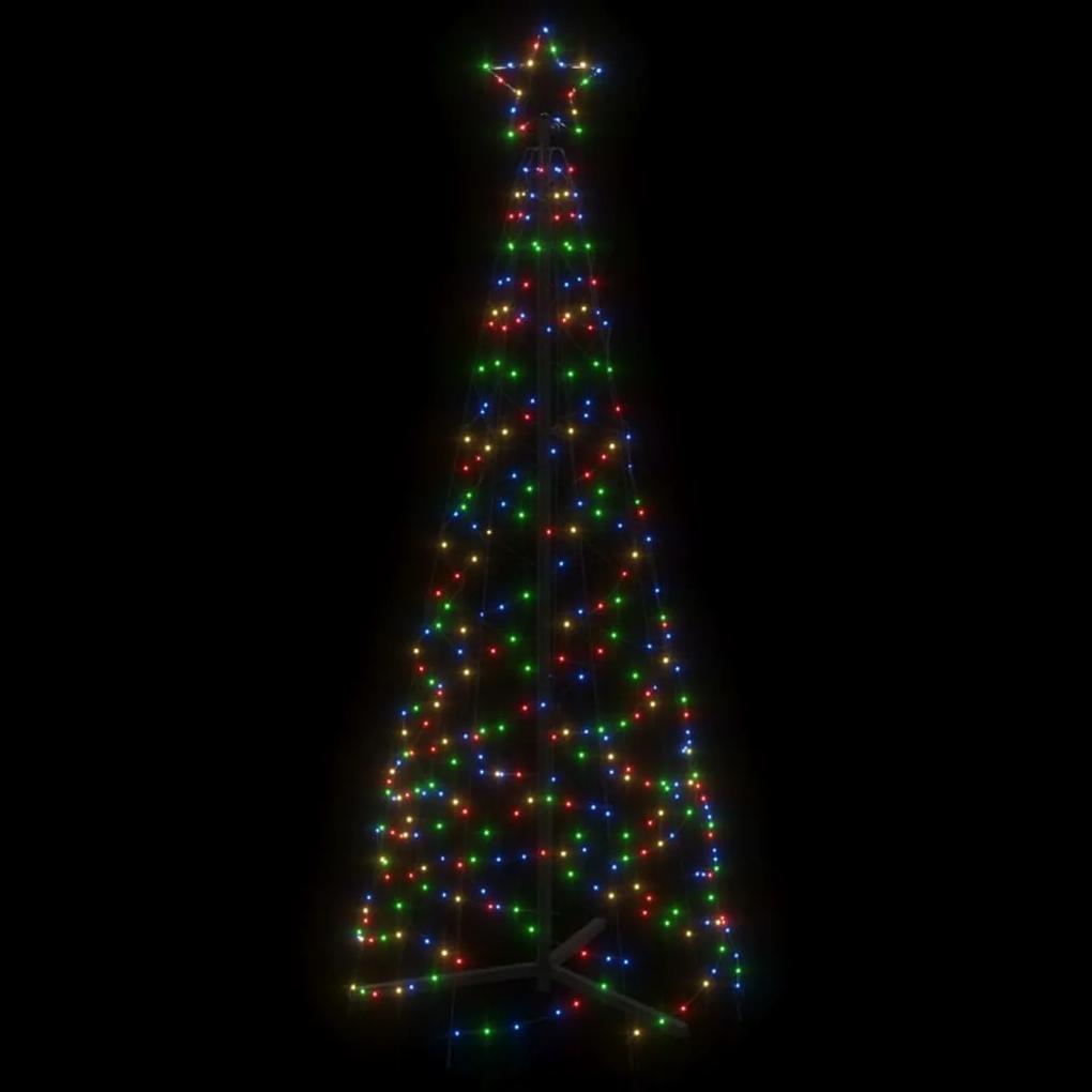 Árvore de Natal em cone 200 luzes LED 70x180 cm colorido