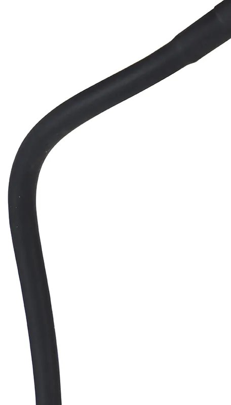 Candeeiro de pé preto com LED regulável em 5 níveis de Kelvin - Botot