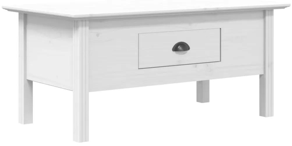 Mesa de centro BODO 100x55x45 cm madeira de pinho maciça branco