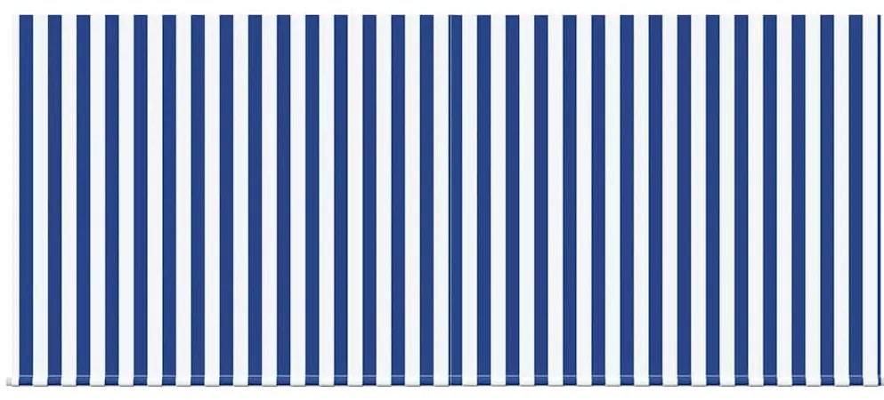 Toldo Retrátil Manual Marinho e Branco 350 x 250 cm
