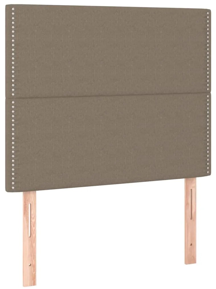 Estrutura cama sem colchão 90x200 cm tecido cinza-acastanhado