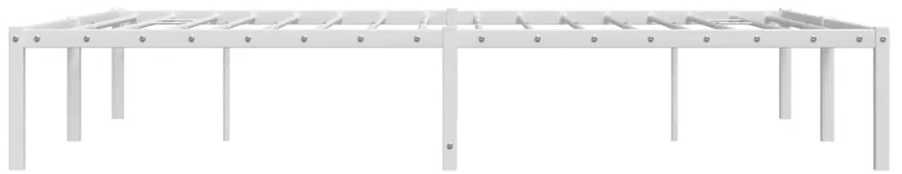 Estrutura de cama 140x190 cm metal branco