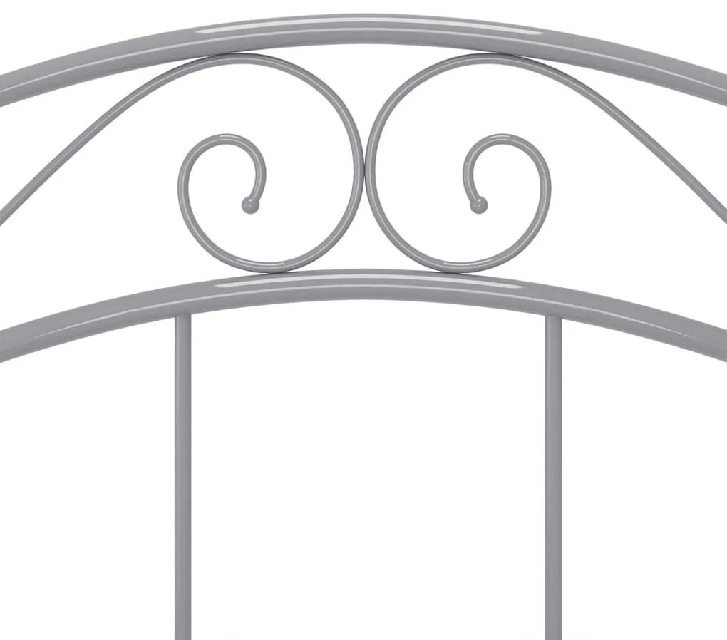 Estrutura de cama 100x200 cm metal cinzento